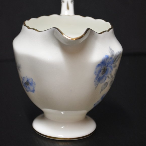 VTG Hammersley & Co Bone China Creamer Blue Floral - Picture 5 of 9